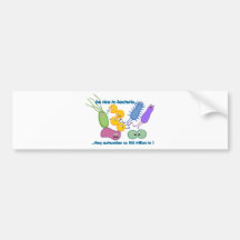 Seien Sie Nizza zu den Bakterien Auto Sticker