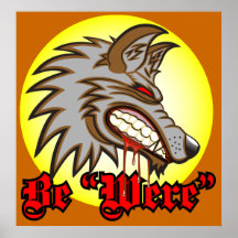 Seien Sie "waren" Halloween-Plakat