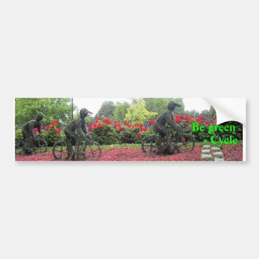 Seien Sie, - Zyklus grün Auto Sticker