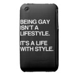 SEIN HOMOSEXUELL IST NICHT EIN LEBENSSTIL iPhone 3 Case-Mate HÜLLEN