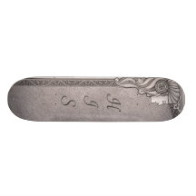 Sein Kunst Nouveau Hochzeits-Skateboard Personalisierte Skateboards