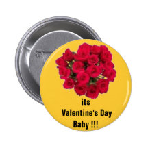 sein Valentinstag-Baby!!! Button