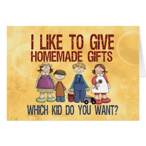 Selbst gemachte Geschenke Karte