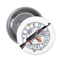 SELTENES ARMEE-KALASCHNIKOW-GEWEHR-MILITÄR AK-47 R ANSTECKNADELBUTTON