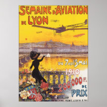 Semaine D Luftfahrt-De Lyon Plakate
