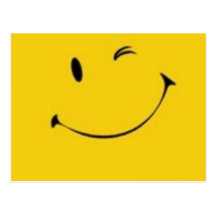 Senden Sie ein Lächeln - Smiley-Postkarte