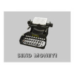 Senden Sie Geld! Postkarte