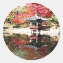 Seoul-Herbst-Farben Aufkleber