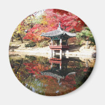 Seoul-Herbst-Farben Kühlschrankmagnete