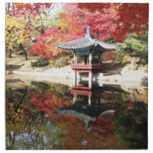 Seoul-Herbst-Japaner-Garten Bedruckte Serviette