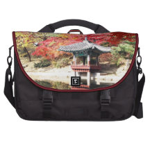 Seoul-Herbst-Japaner-Garten Laptop Tasche