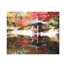 Seoul-Herbst-Japaner-Garten Galerie Gefaltete Leinwand