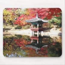 Seoul-Herbst-Japaner-Garten Mousepads