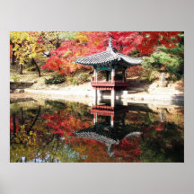 Seoul-Herbst-Japaner-Garten Posterdrucke