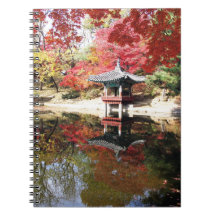 Seoul-Herbst-Japaner-Garten Spiralblock