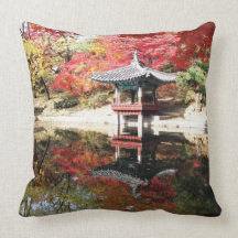 Seoul-Herbst-Japaner-Garten Zierkissen