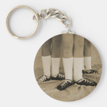 Sepia-weiche Schuhe Keychain Schlüsselbänder