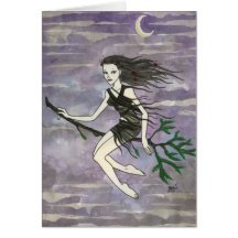 "Serafina" Hexe-Karte