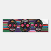 SERAPES UND SUGARSKULLS STÜTZaufkleber Autoaufkleber