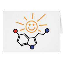 Serotonin-Sonnenschein - Glück ist Chemie Grußkarte