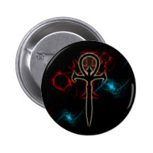 Set-Wolf-Feuer und Eis Anstecknadelbuttons