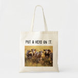Setzen Sie eine Herde auf es Tasche