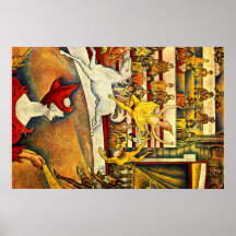 seurat Malerei - der Zirkus Posterdrucke
