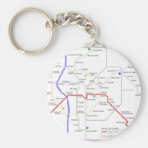 Sevilla-Metro-Karte Schlüsselbänder