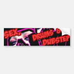 Sex-Trommeln und DUBSTEP Auto Aufkleber