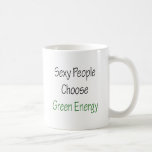 Sexy Leute wählen grüne Energie Tee Tasse