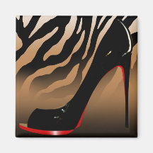 "Sexy Zebra-Stilett" (Tan) durch Cheryl Daniels Magnete