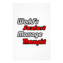 Sexyster die Massage-Therapeut der Welt Personalisiertes Büropapier