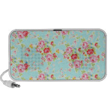 Shabby Chic-Rosen-Blumen der Vintagen BlumenRosen  iPod Lautsprecher
