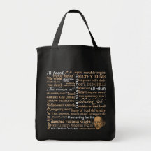 Shakespeare beleidigt Sammlung Tragetasche