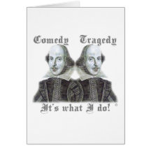 Shakespeare - es ist, was ich tue! grußkarten