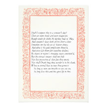 Shakespeare-Sonett # 18 Ankündigungen