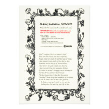 Shakespeare-Sonett # 18 Individuelle Ankündigungskarte