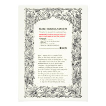 Shakespeare-Sonett # 18 Personalisierte Ankündigungskarten