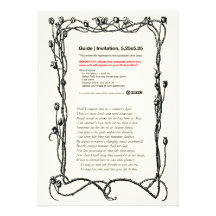 Shakespeare-Sonett # 18 Personalisierte Ankündigungskarte