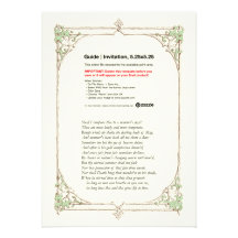 Shakespeare-Sonett # 18 Personalisierte Ankündigungskarte