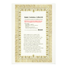 Shakespeare-Sonett # 18 Einladungskarte