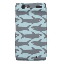 Sharkie Motorola Droid RAZR kaum dort im Blau Droid RAZR Case
