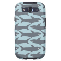 Sharkie Samsung GalaxieS3 Vibe-Fall im Blau Samsung Galaxy SIII Hüllen