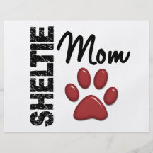 Sheltie Mamma 2 Vollfarbige Flyer