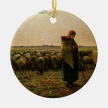 Shepherdess mit ihrer Menge, 1863 Ornament