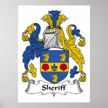 Sheriff-Familienwappen Plakatdrucke