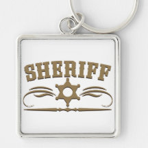 Sheriff-Western-Art Schlüsselbänder