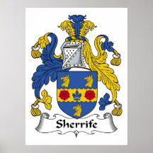 Sheriffe Familienwappen Plakatdrucke