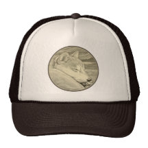 Shiba Inu bedeckt Hut-Geschenk-alte Wolf-Hundegesc
