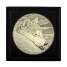 Shiba Inu Jewelry Box Dog Lover Art Boxes
